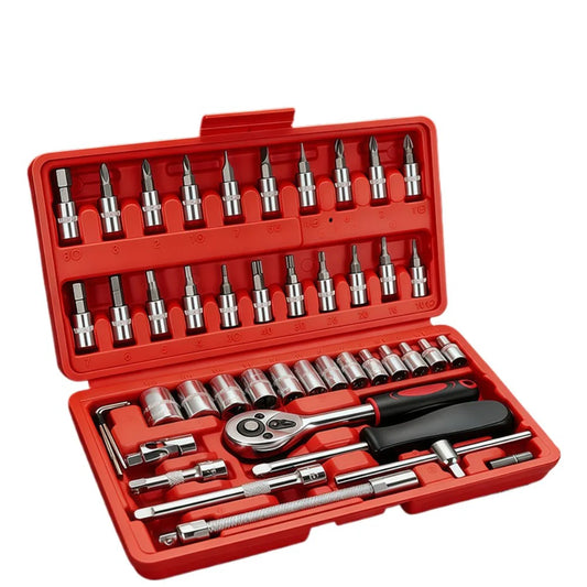 Elite Auto 46-Piece Car Repair Tool Kit | طقم أدوات صيانة السيارات